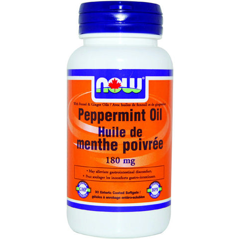 Now Peppermint Oil 180 mg 90 softgels